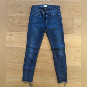 Hudson Jeans Women's Deep Indigo Skinny Jeans low rise